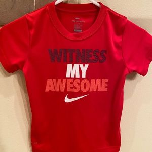 Red Nike dri fit shirt